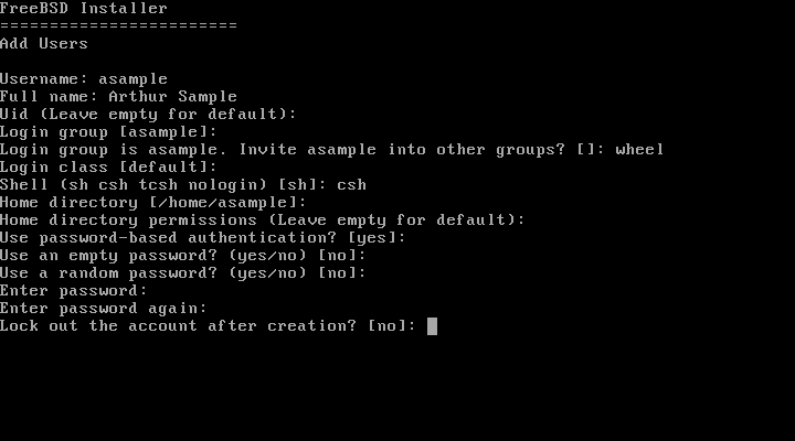 bsdinstall adduser2