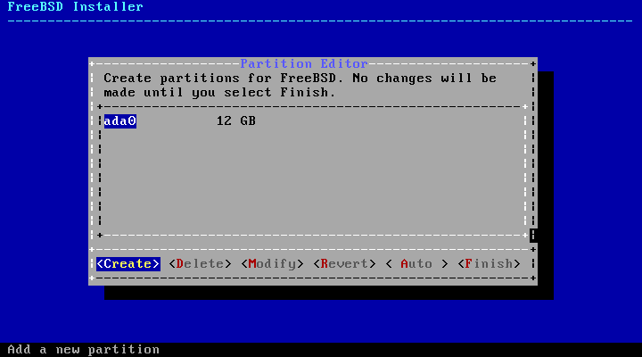 bsdinstall part manual create